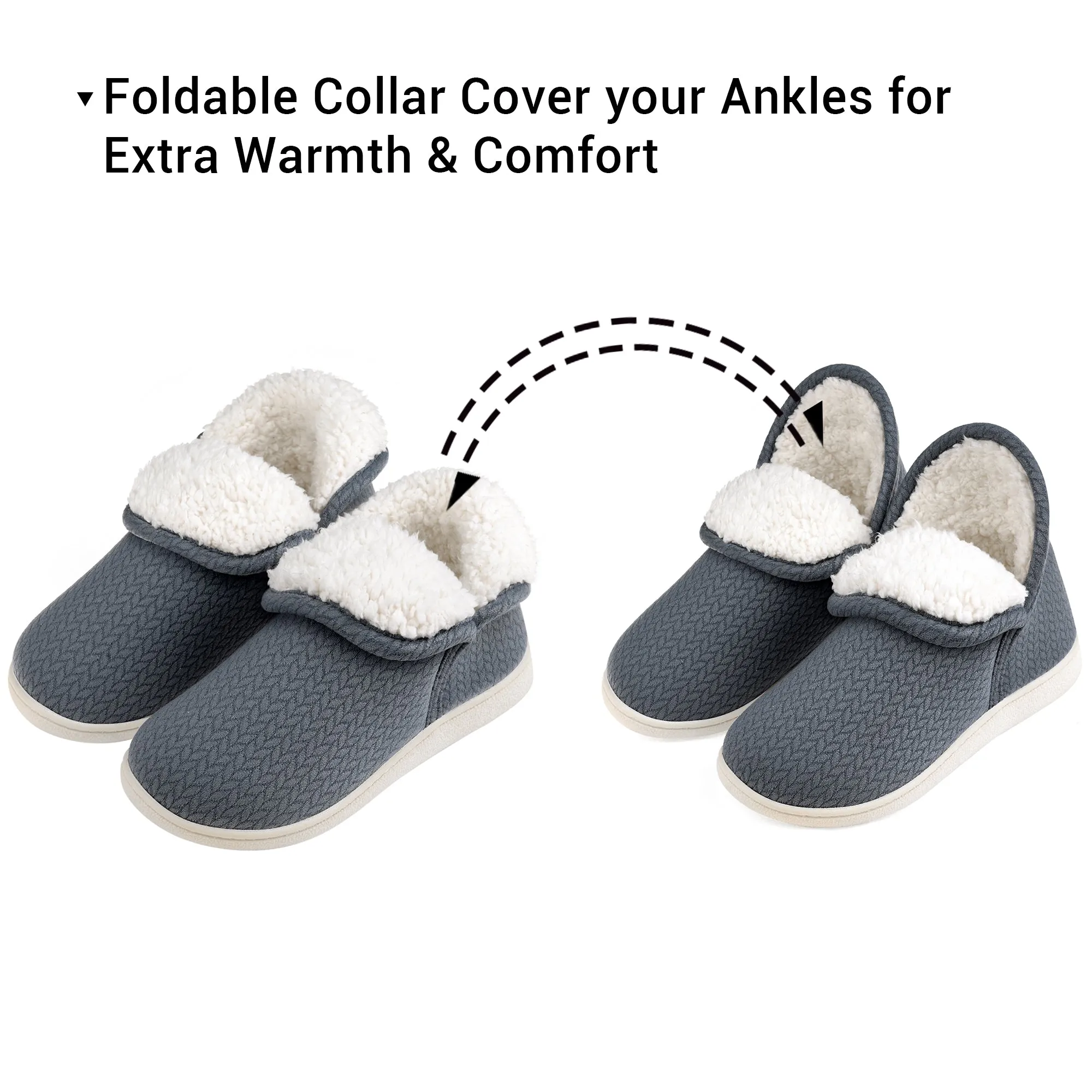 VONMAY Women's Slippers Booties Memory Foam Ankle Boots House Shoes