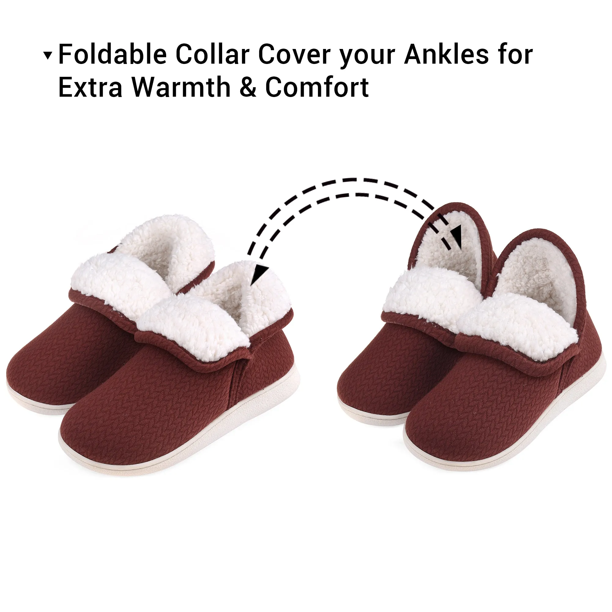 VONMAY Women's Slippers Booties Memory Foam Ankle Boots House Shoes