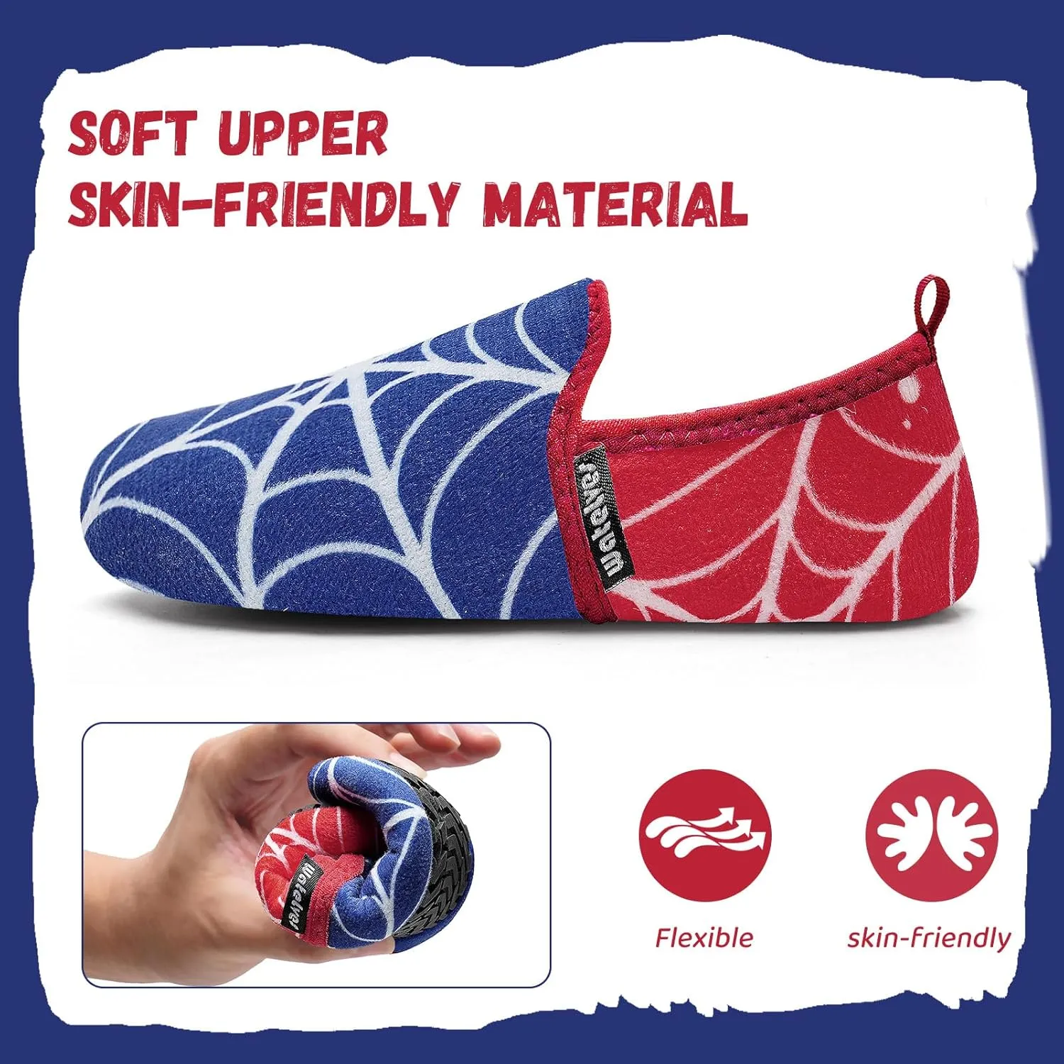 WateLves Kids Toddler Slippers Girls Boys Slip on House Shoes Lightweight Anti Slip Sock Slippers Winter Indoor Outdoor Walking Shoes