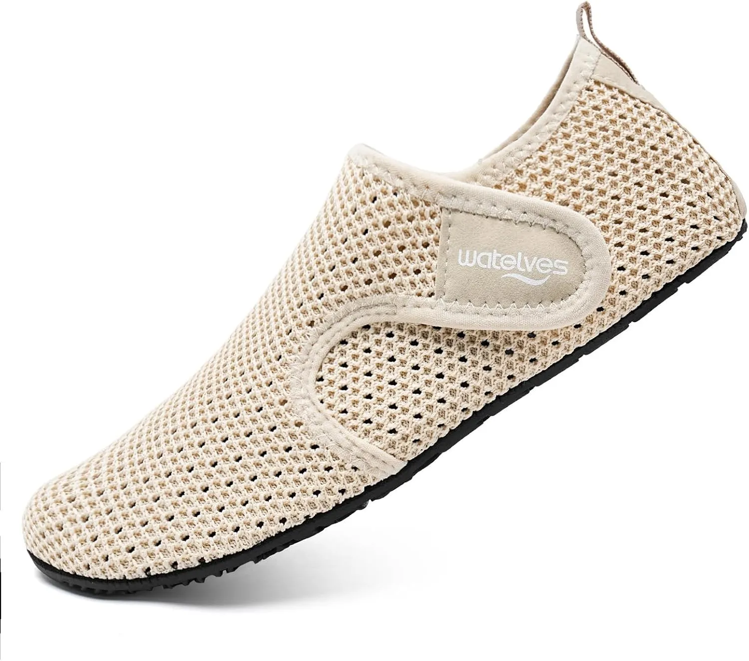 WateLves Water Shoes for Women Men Swim Beach Aqua Socks Quick Dry Barefoot House Slippers Travel Shoes with Adjustable Magic Tape for Pool Diving Boating Yoga Surf