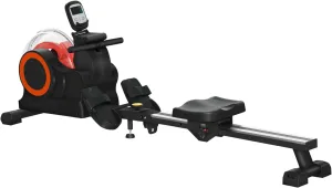 Water Rowing Machine - Foldable Rower with Adjustable Resistance, LCD Monitor & Tablet Holder for Indoor Cardio Workout