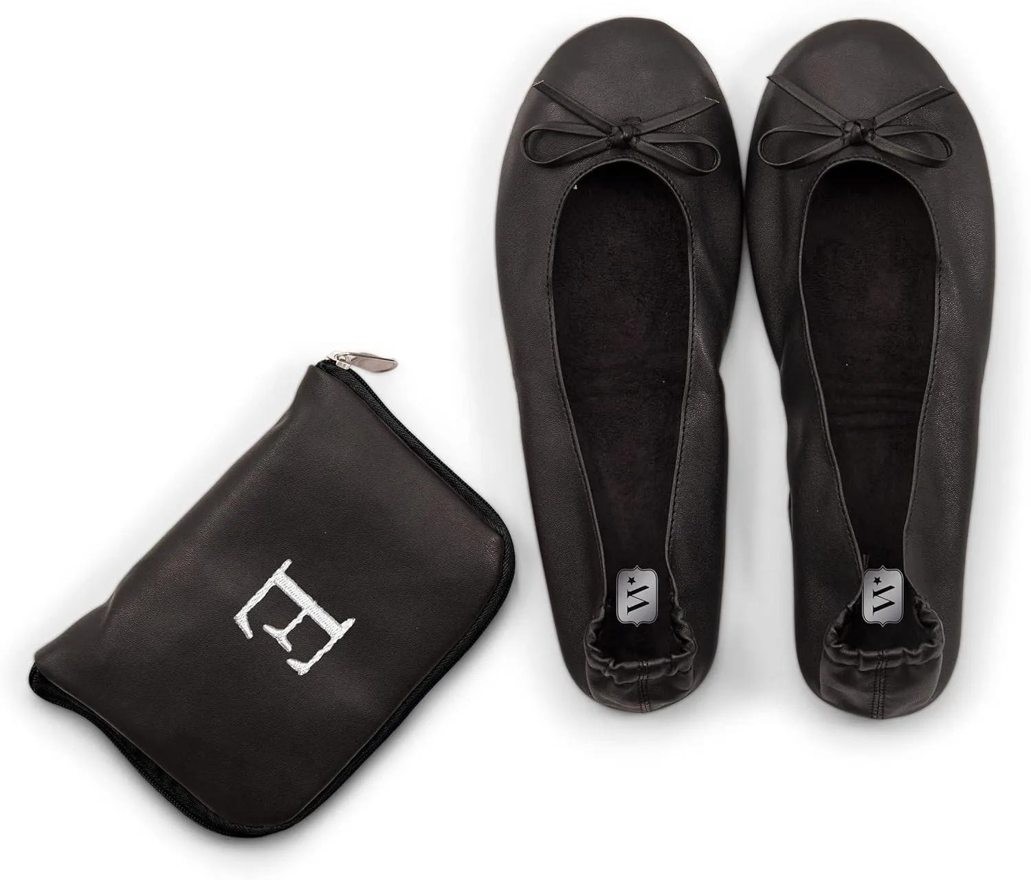 WEDDINGSTAR Custom Embroidered Foldable Ballet Flats Wedding Favor