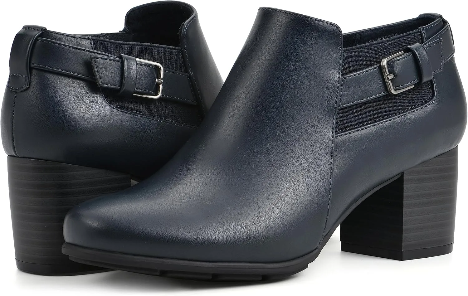 WHITE MOUNTAIN Women's Shoes Noah Block Heel Bootie
