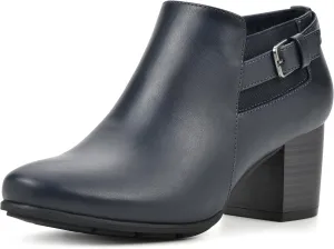 WHITE MOUNTAIN Women's Shoes Noah Block Heel Bootie