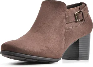 WHITE MOUNTAIN Women's Shoes Noah Block Heel Bootie