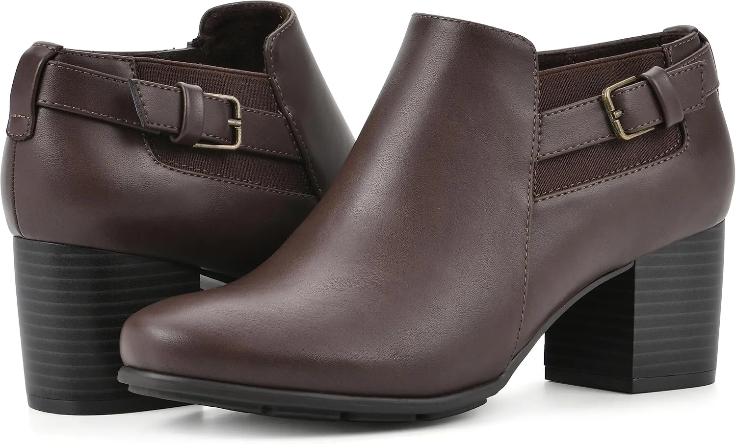 WHITE MOUNTAIN Women's Shoes Noah Block Heel Bootie