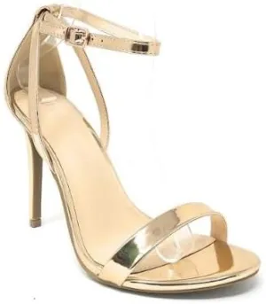 Wild Diva Women's Tampa-07 Round Toe Ankle Strap Stiletto High Heel Sandals