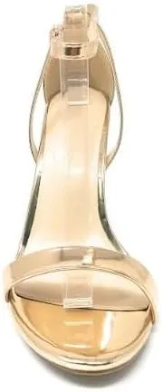 Wild Diva Women's Tampa-07 Round Toe Ankle Strap Stiletto High Heel Sandals