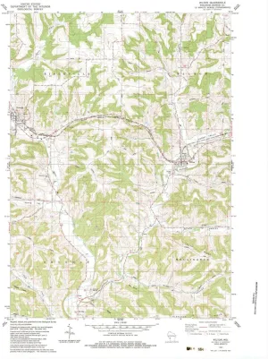 Wilton WI topo map, 1:24000 Scale, 7.5 X 7.5 Minute, Historical, 1983, Updated 1984, 27.26 x 22.49 in