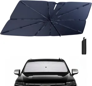 Windshield Sun Shade Umbrella: Custom Fit for 2021-2024 Chevrolet Suburban LS, LT, RST, Z71, Premier (GMT1YC) - Double Thickened Foldable Sunshade, Superior UV & Heat Protection, Keeps SUV Cool