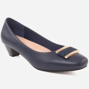 Women "LYA" Sleek Square Toe Court Shoes