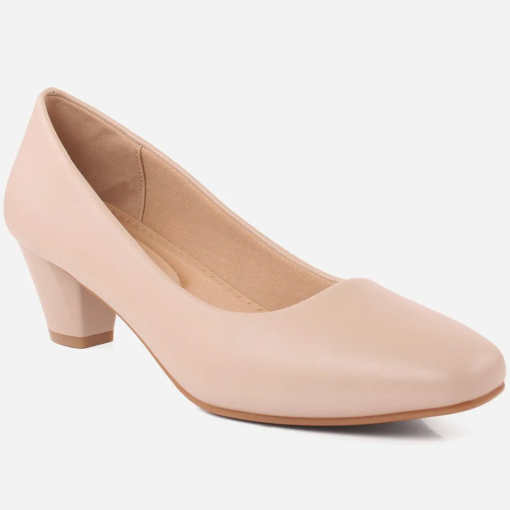 Women "VIJA" Plain Sleek Court Shoes