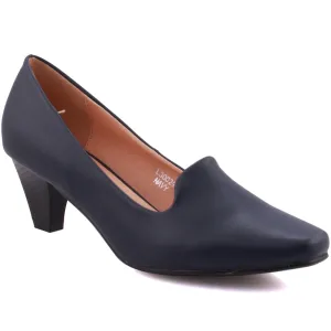 Women “SINA” Closed Toe Kitten Heel Courts