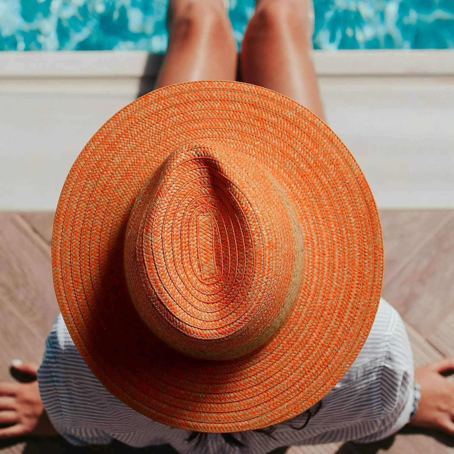 Women's 2 Sun Hats with Beach Coverup