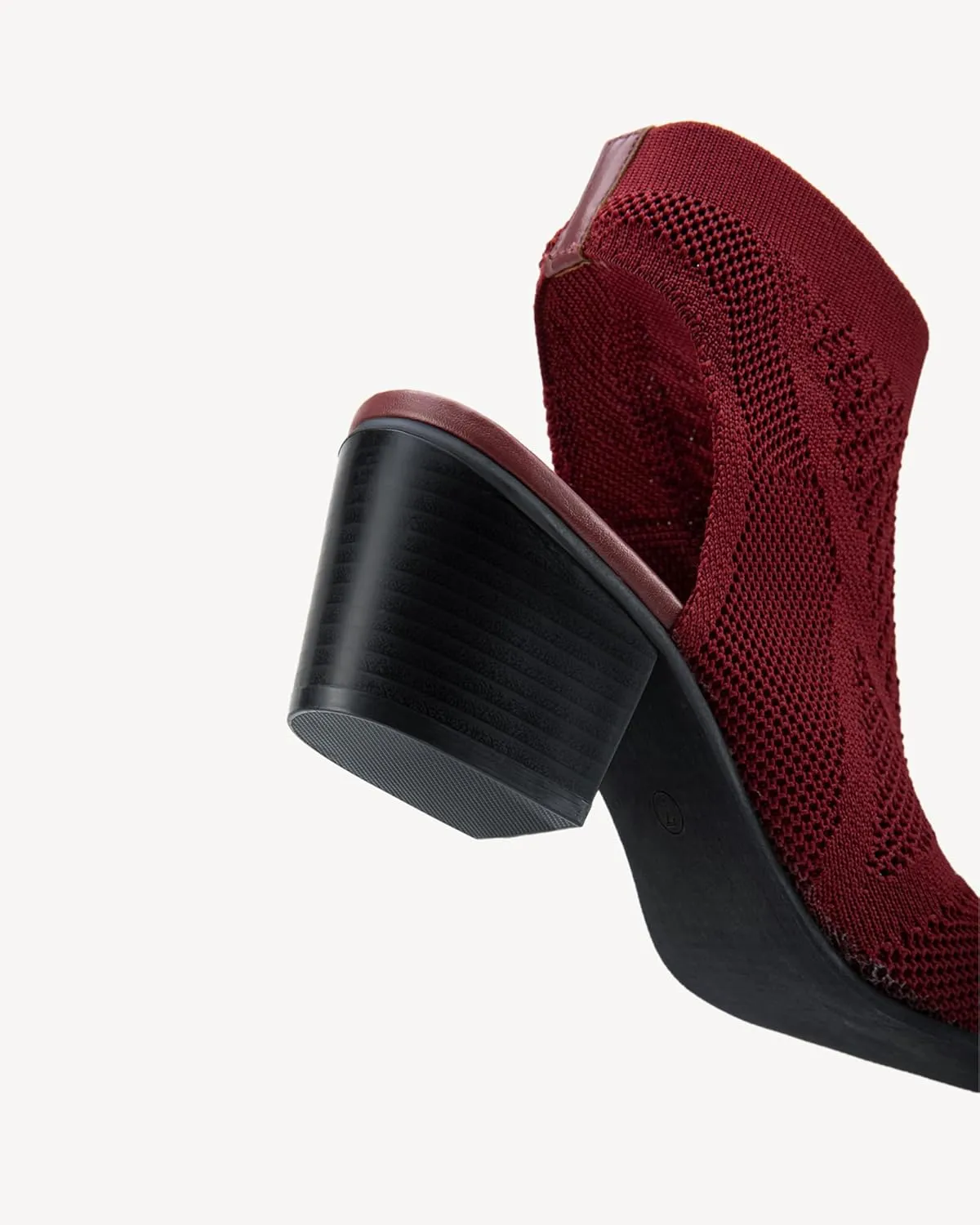 Women's Breathable Mesh Heeled Sandals - Chunky Open-Toe Slip-Ons for Summer & Casual Wear