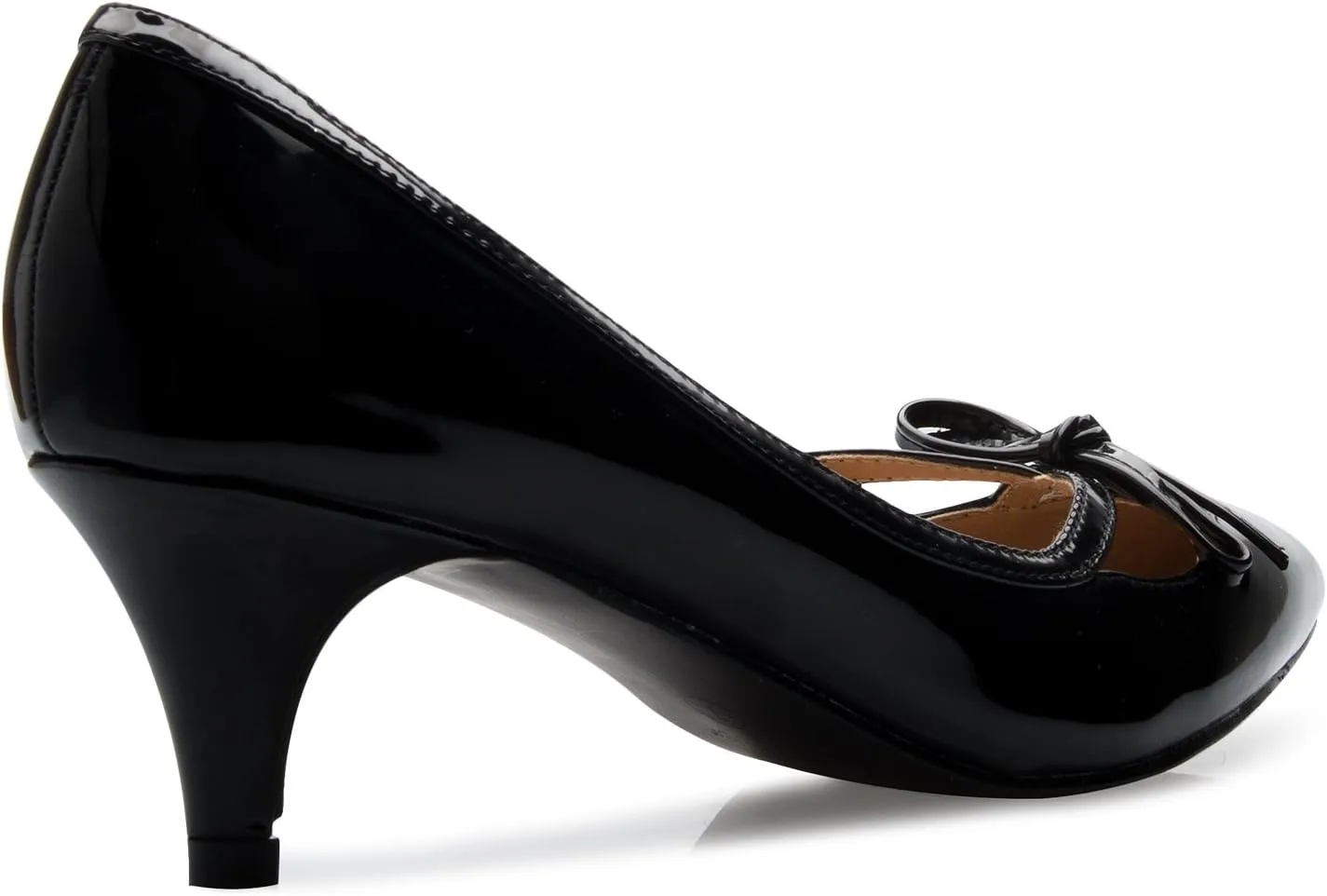 Women¡¯s Classic Closed Toe D'Orsay Bow Kitten Heel Pump | Dress, Work, Party Mid Heeled Pumps