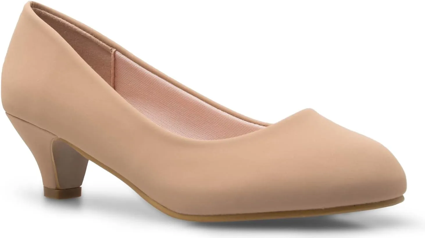 Women's Classic Closed Toe Kitten Heel Pumps | Dress, Work, Party Low Heeled