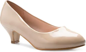 Women's Classic Closed Toe Kitten Heel Pumps | Dress, Work, Party Low Heeled