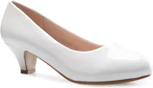 Women's Classic Closed Toe Kitten Heel Pumps | Dress, Work, Party Low Heeled