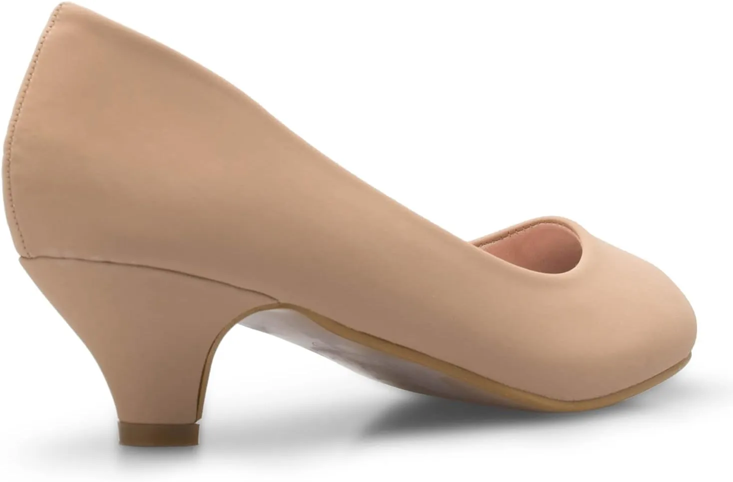 Women's Classic Closed Toe Kitten Heel Pumps | Dress, Work, Party Low Heeled