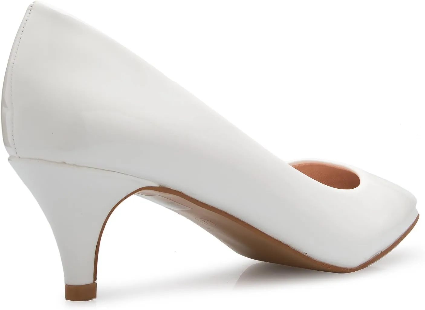 Women's Classic D'Orsay Closed Toe Kitten Heel Pump - Casual, Comfort