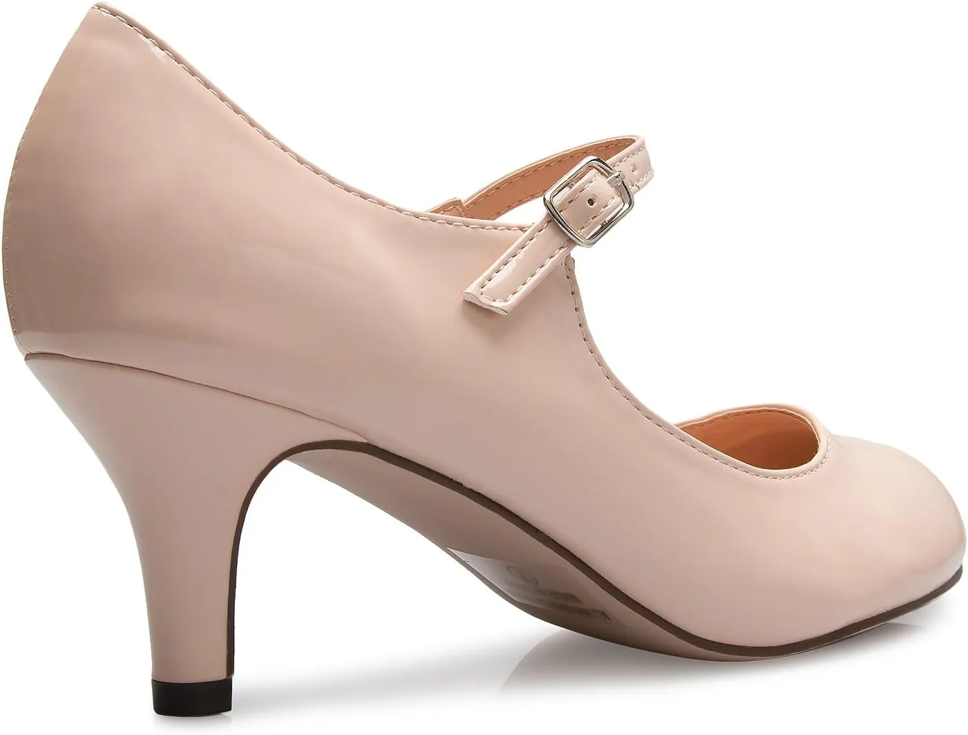Womens Classic Low Mid Heels Mary Jane Pumps - Adorable Round Toe Vintage Retro Shoes