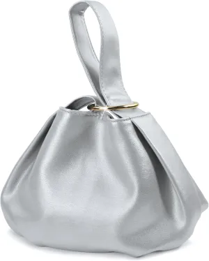 Women's Clutch Soft Vegan Leather Hobo Top Handle Bag Small Tote Purse