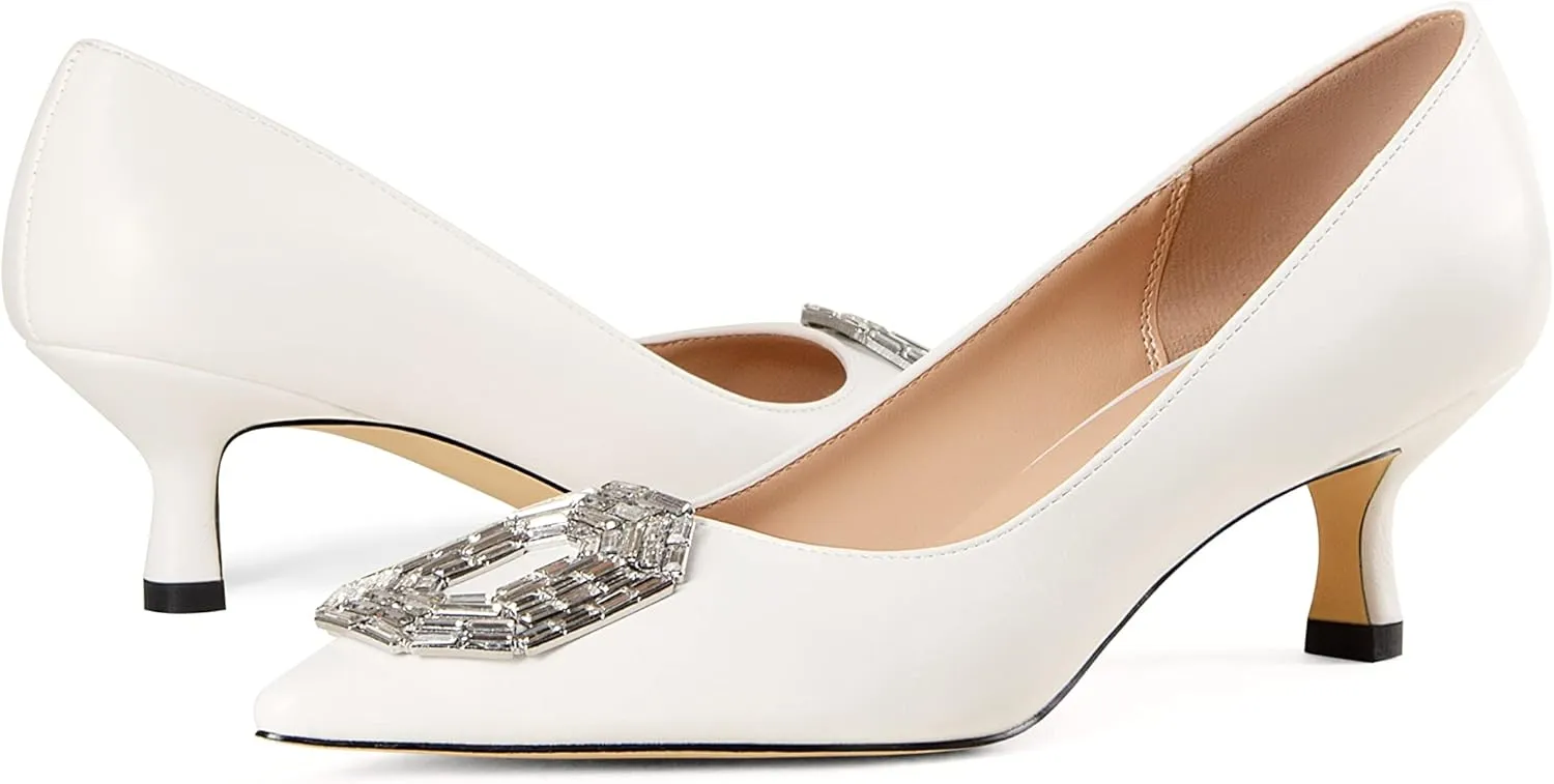 Women's Fashionable and Comfortable Single Shoes with Shallow Pointed Toe Thin Heel and Medium Heel