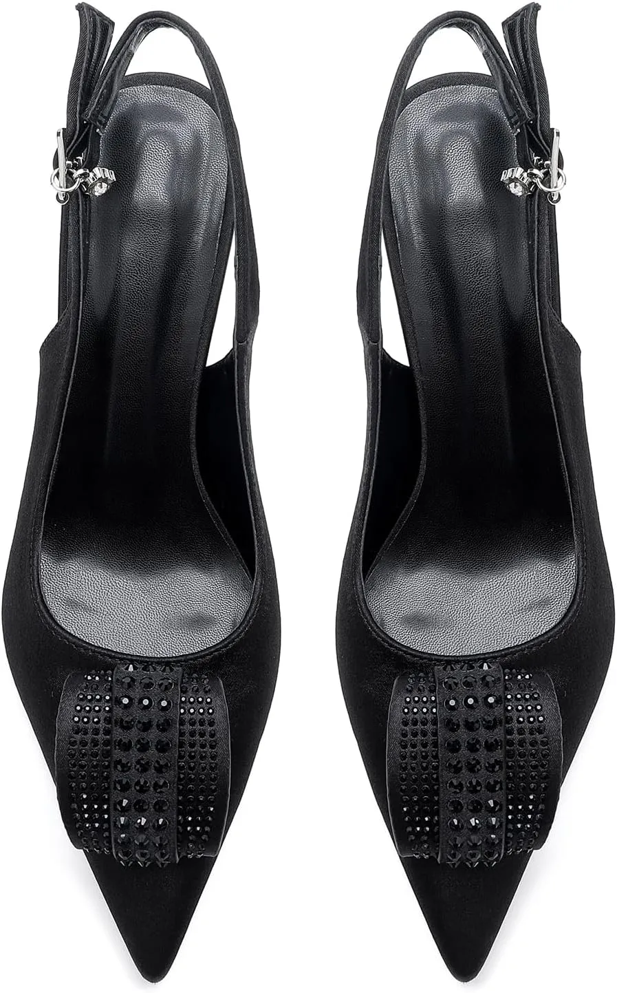 Women's Fine High Heel Pointed Toe Closed Toe Adjustable Ankle Strap Wedding Bridal Prom Shoes High Heels