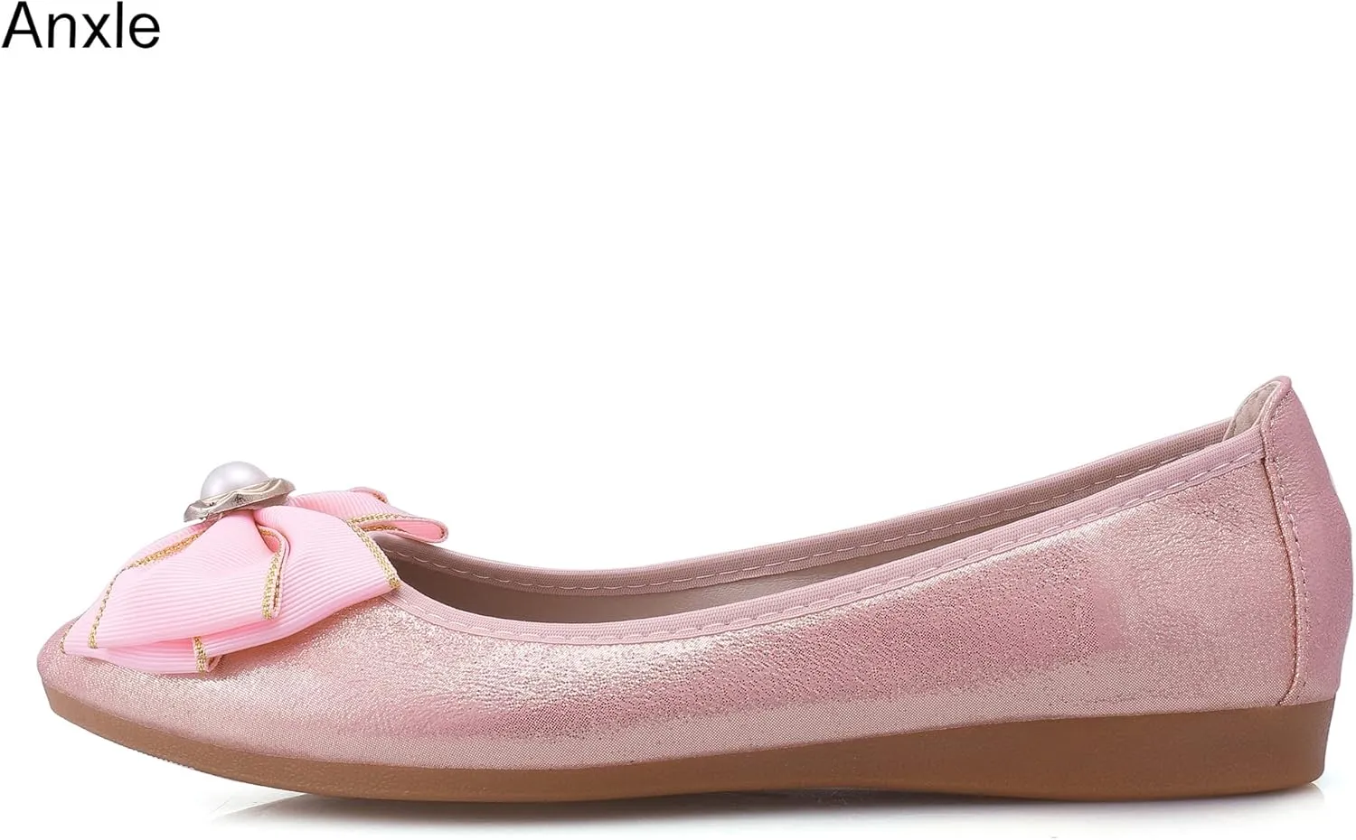Womens Foldable Ballet Flats Bling Rhinestone Pointed Toe Comfort Slip On Walk Work Loafers Bridal Dress Shoes