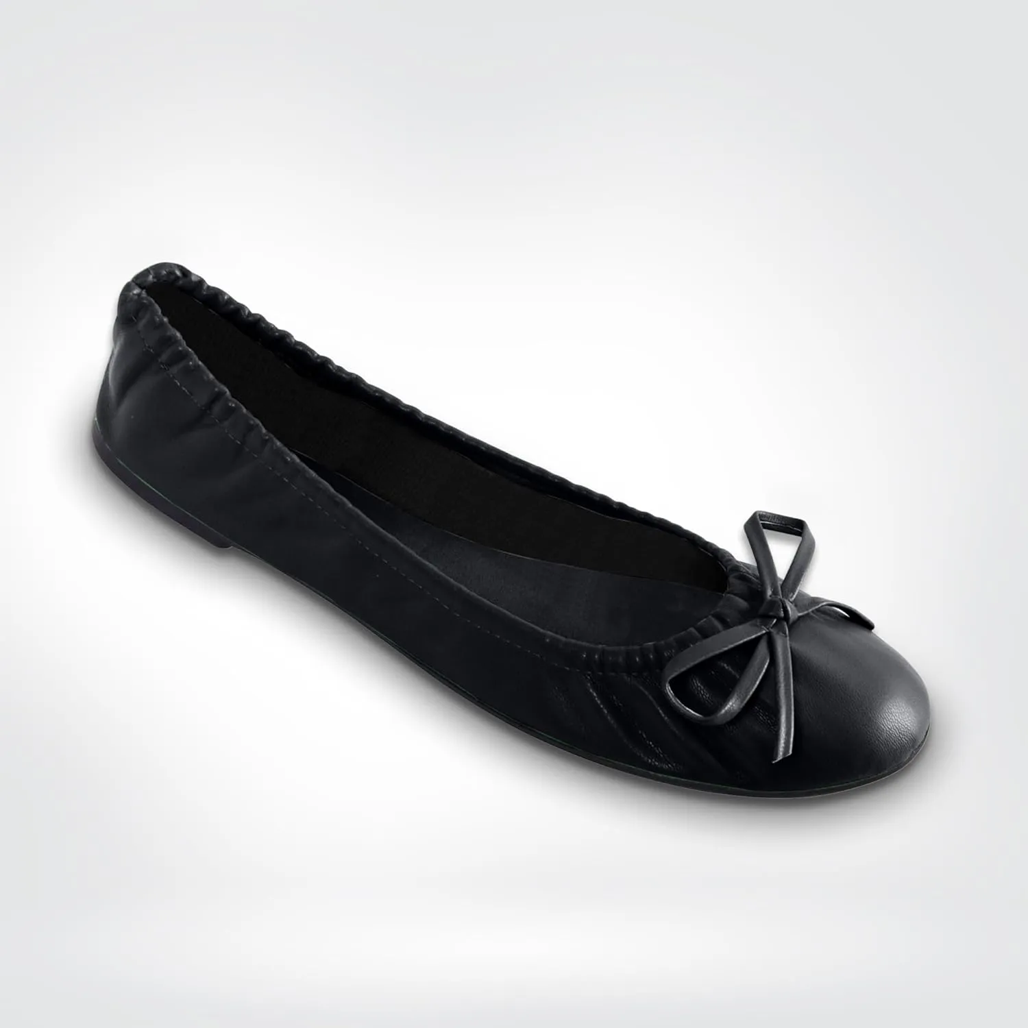 Women's Foldable Travel Ballet Slip On Comfortable Flats Roll Up Walking Shoes with Carrying Pouch