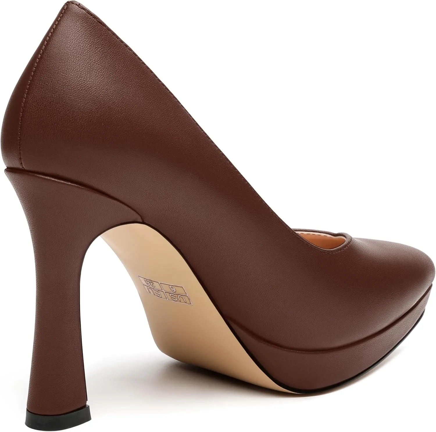 Womens Heeled Pumps, Pointed Toe Platform High Heel Pumps for Women, Platform Stiletto Pumps Shoes 4"