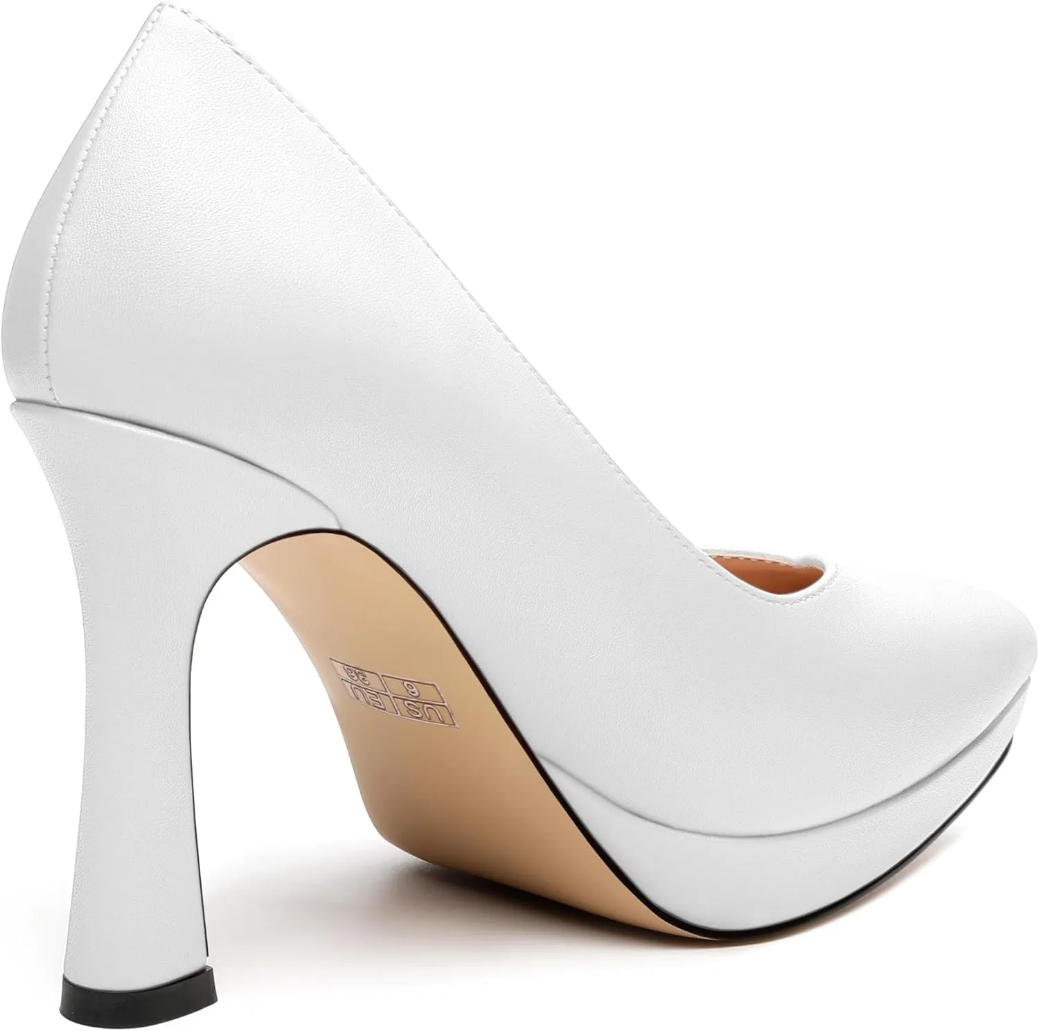 Womens Heeled Pumps, Pointed Toe Platform High Heel Pumps for Women, Platform Stiletto Pumps Shoes 4"