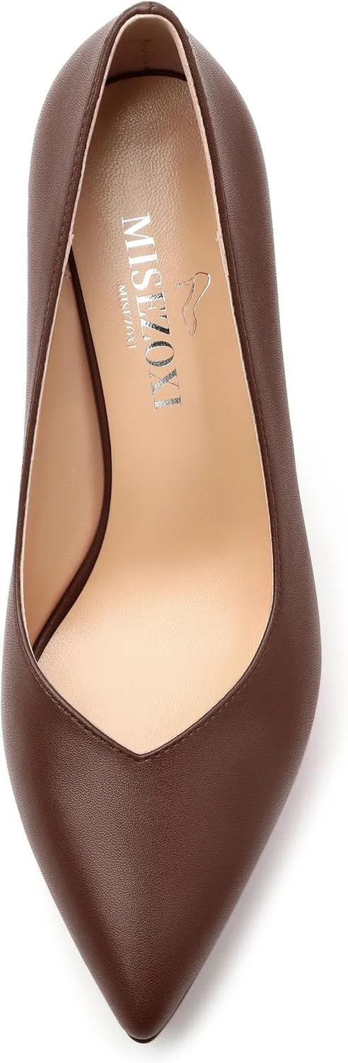 Womens Heeled Pumps, Pointed Toe Platform High Heel Pumps for Women, Platform Stiletto Pumps Shoes 4"
