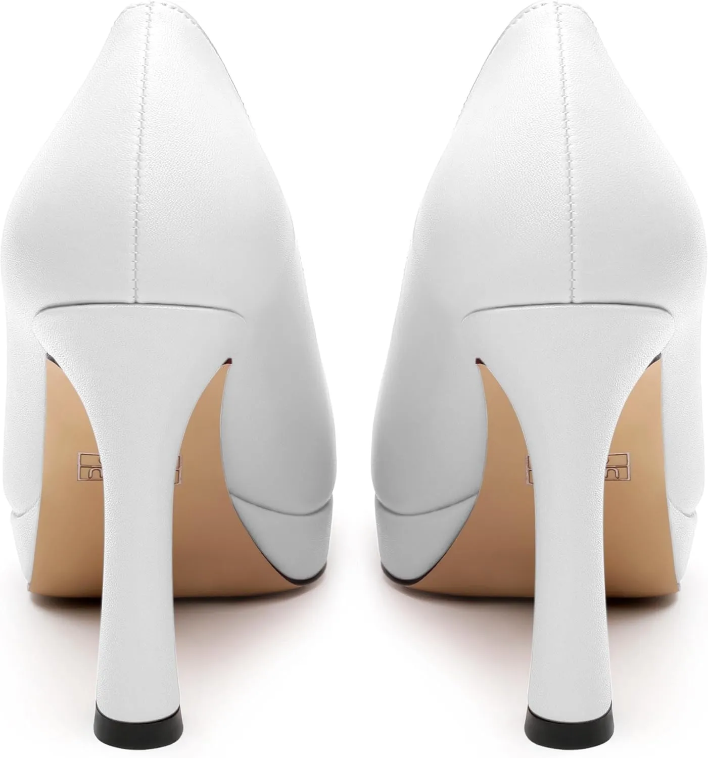 Womens Heeled Pumps, Pointed Toe Platform High Heel Pumps for Women, Platform Stiletto Pumps Shoes 4"