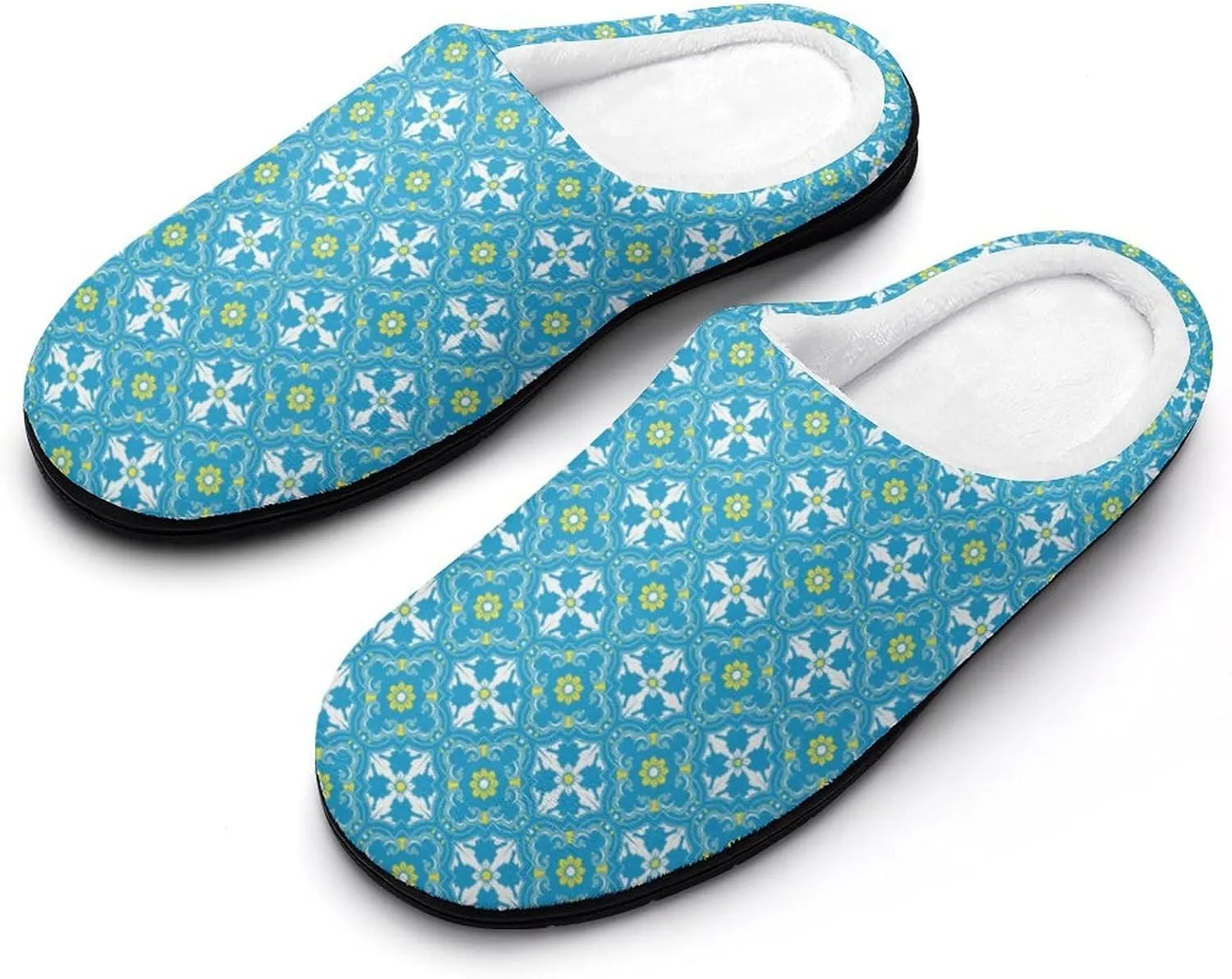 Womens Home Slippers Warm Bedroom Slip-On Shoes Mens Halloween Slippers Soft Cotton House Clog Slippers Indoor Outdoor