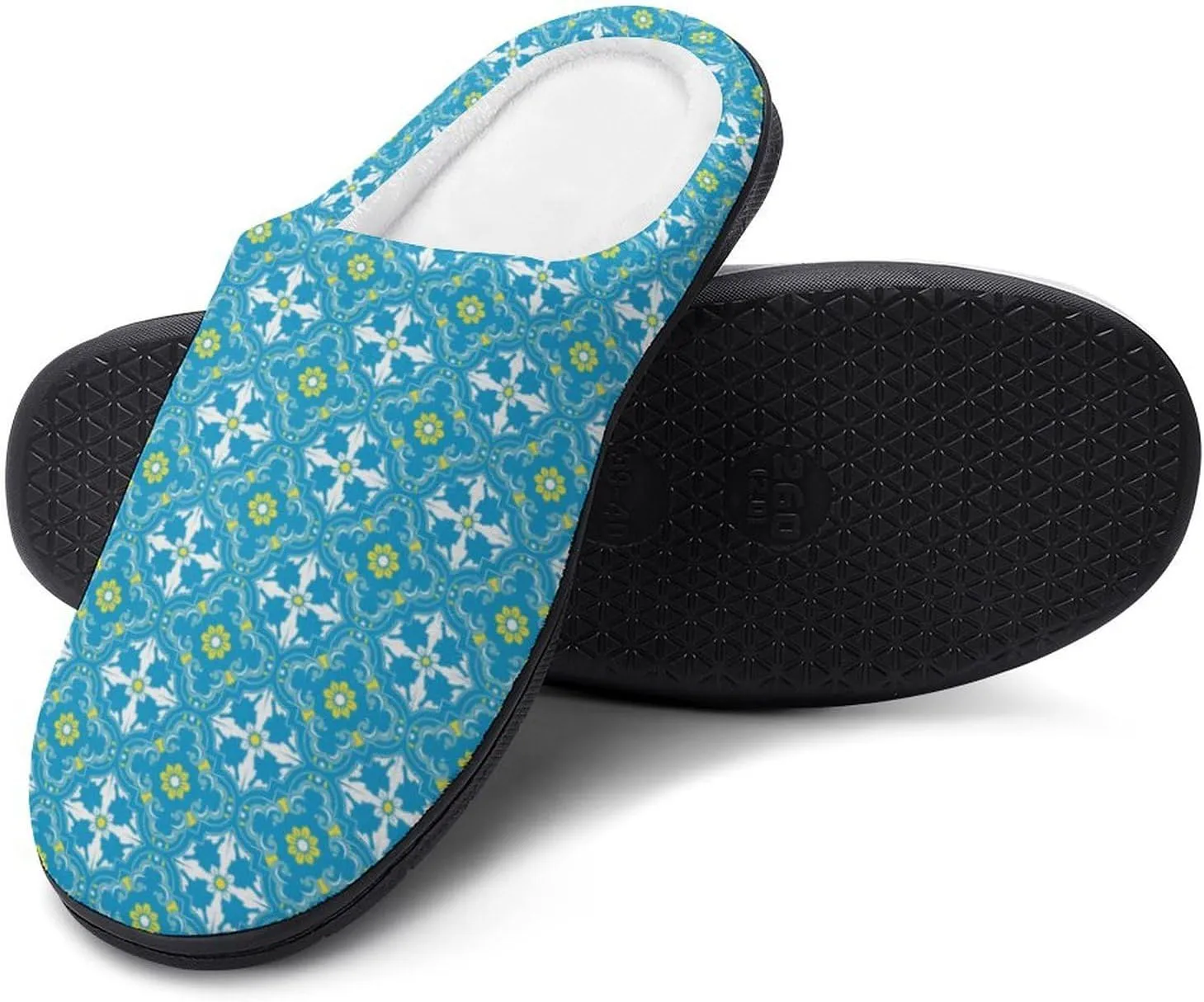 Womens Home Slippers Warm Bedroom Slip-On Shoes Mens Halloween Slippers Soft Cotton House Clog Slippers Indoor Outdoor