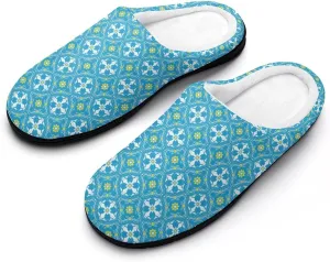 Womens Home Slippers Warm Bedroom Slip-On Shoes Mens Halloween Slippers Soft Cotton House Clog Slippers Indoor Outdoor