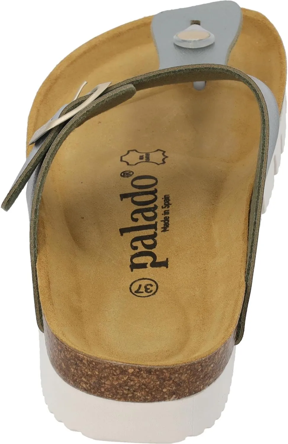 Women's Kos PL Metallic Toe Separator - Made in Spain - Upper with Shimmering Metallic Finish - Platform EVA Sole - Suede Insole