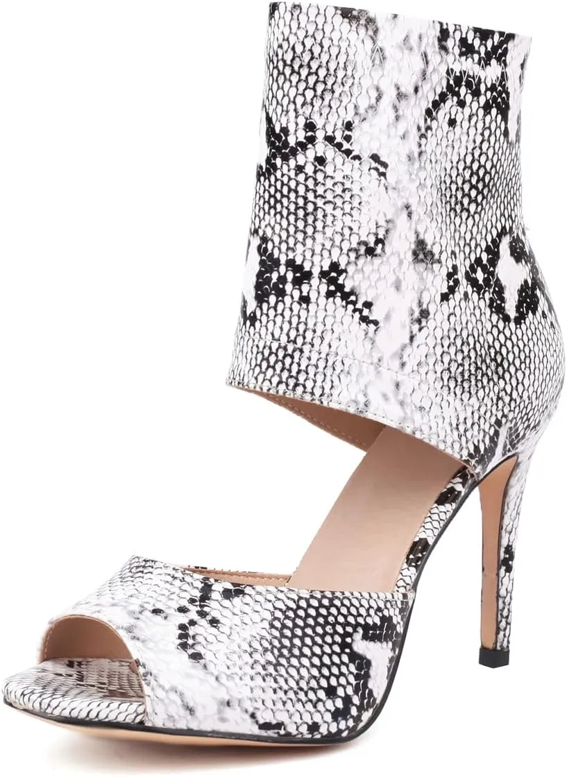 Women's Peep Toe Mesh Ankle Boots Cutout Summer Booties