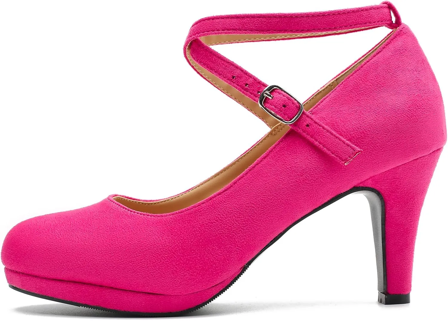 Womens Platform High Heels Sexy Cross Ankle Strap Pumps Wedding Work Party Dress Shoes