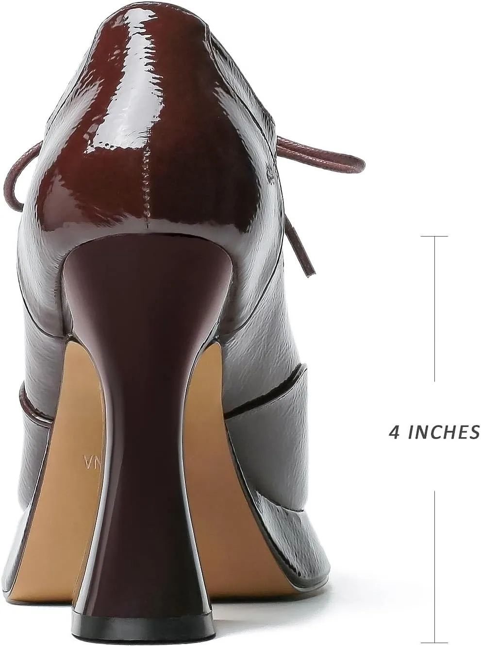 Women's Platform Pumps Patent Leather Chunky Heels Square Toe High Heel Booties Platform Boots for Women Dress Shoes