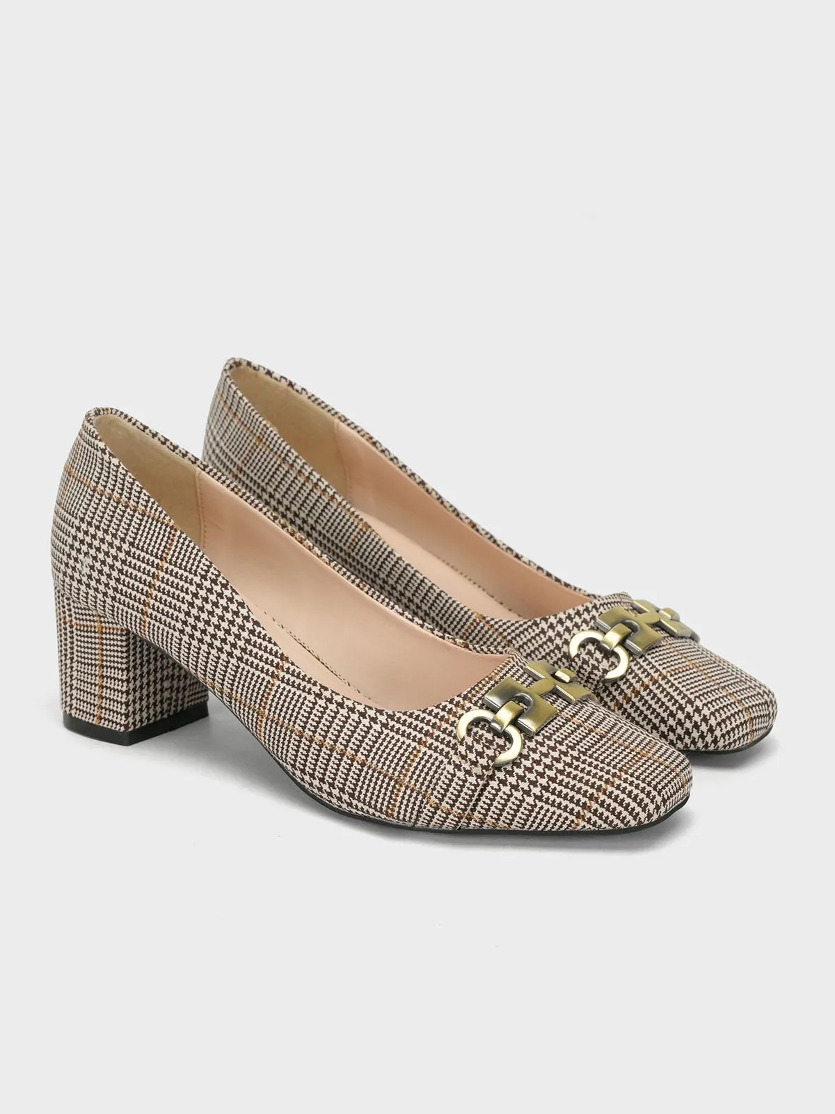 Womens "ANISIM" Block Heel Dress Courts