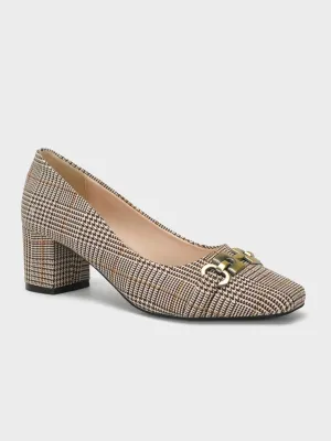 Womens "ANISIM" Block Heel Dress Courts