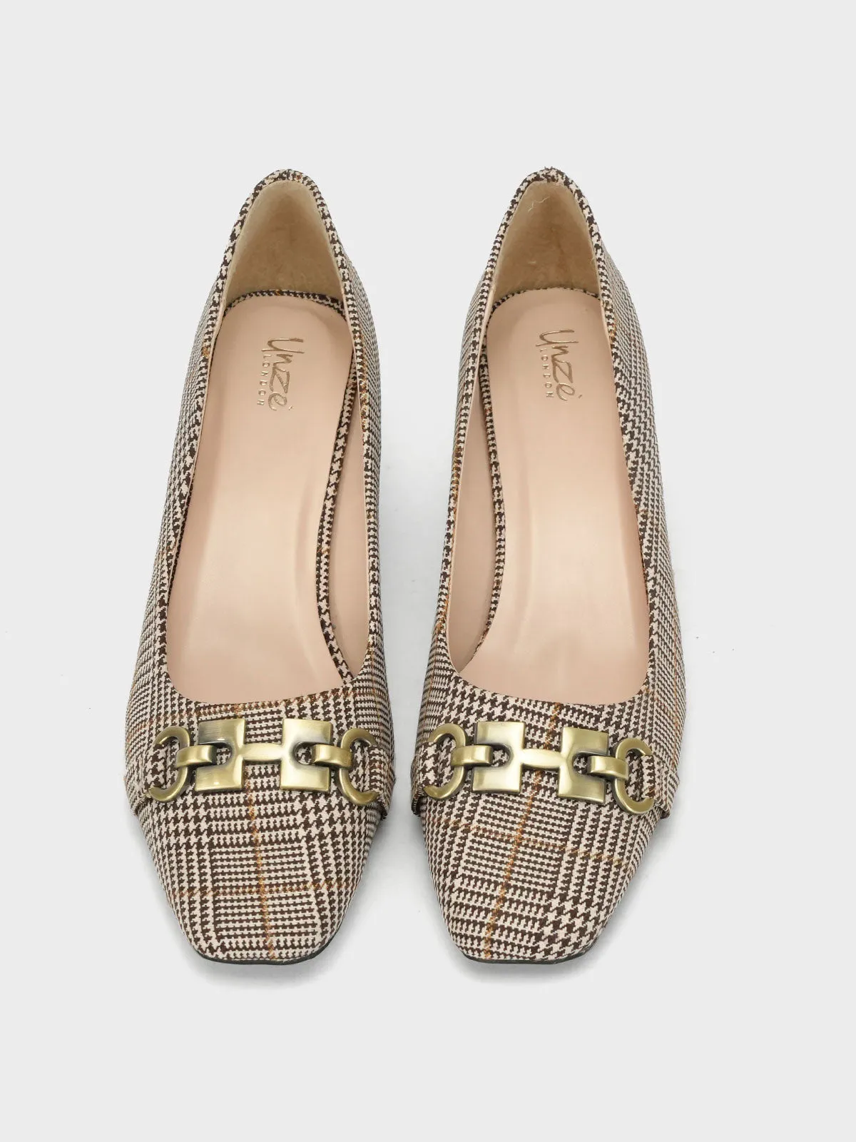 Womens "ANISIM" Block Heel Dress Courts