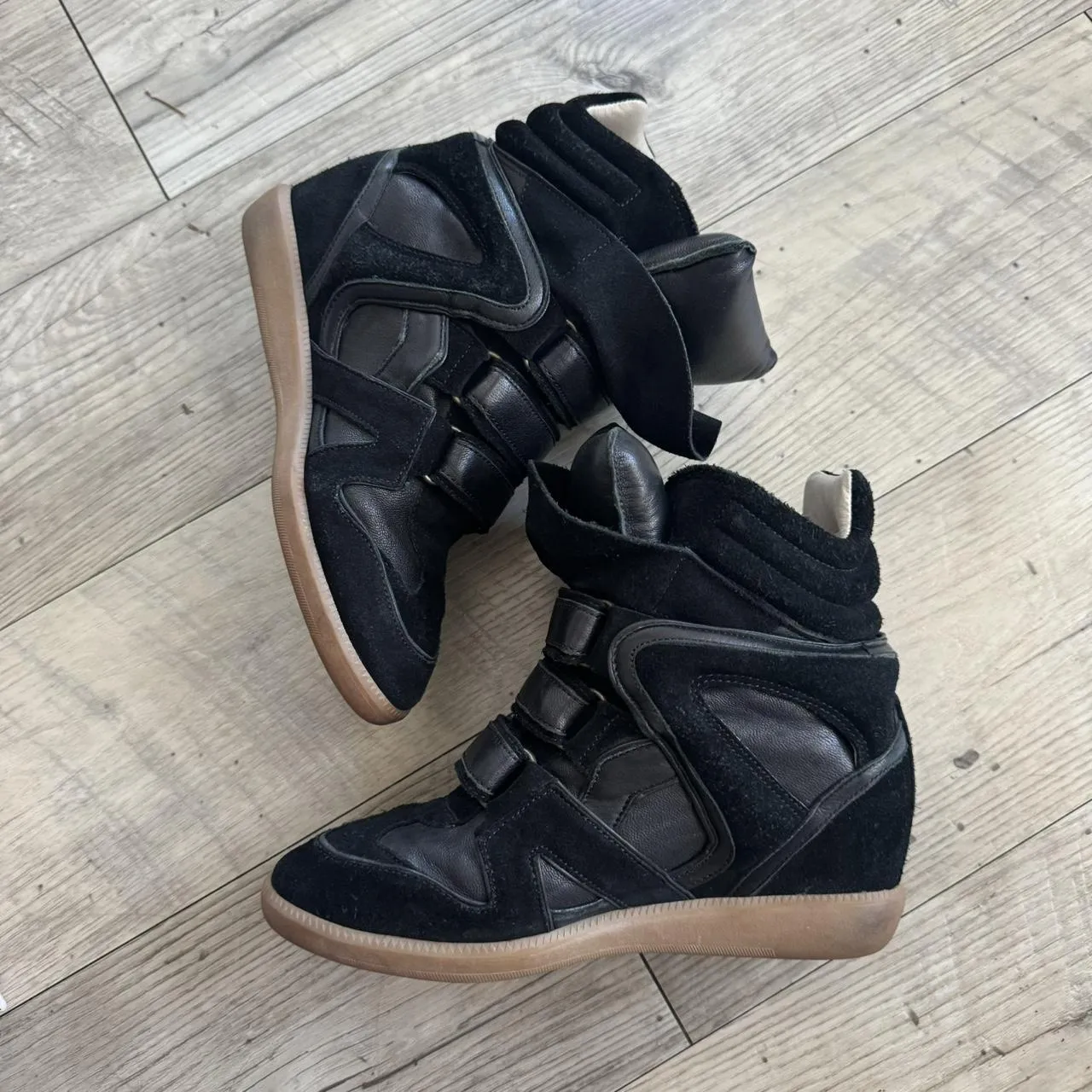 Women's Refined Marant Isabel Black Flexible Trainers