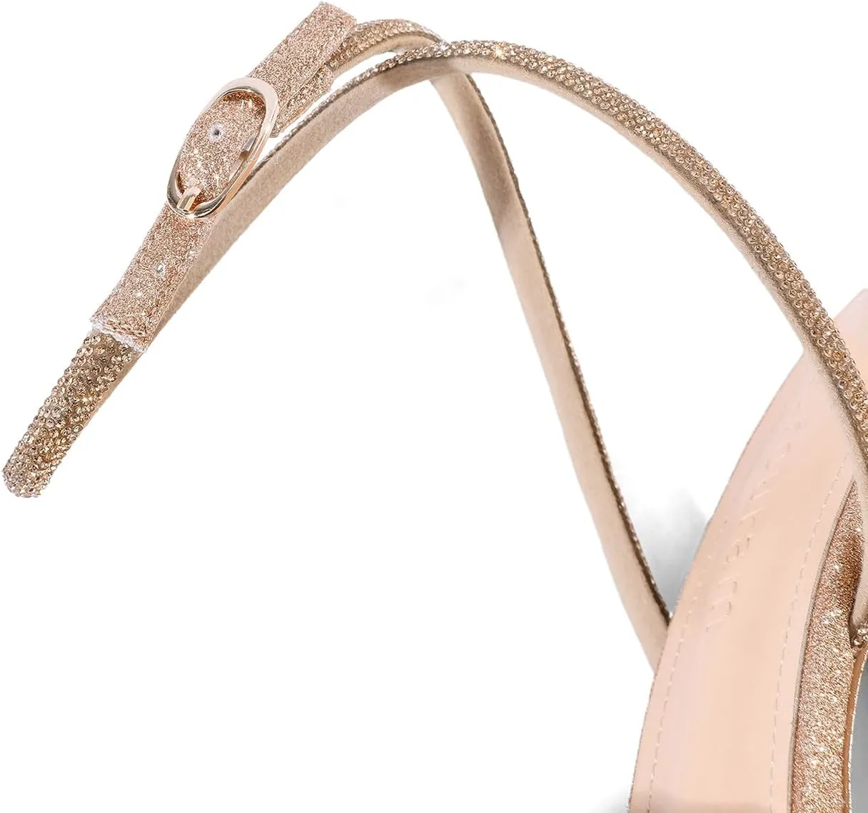 Women's Rhinestone High Heel Sandals Ankle Strap Crystal Heels for Women Open Toe Heels Wedding Party Dress Pumps Sandals