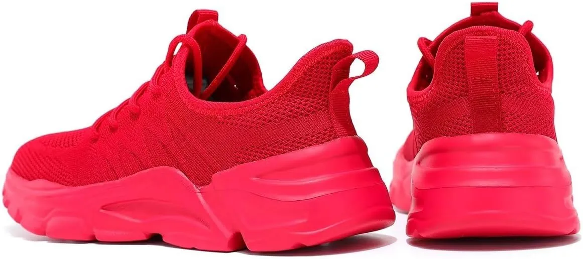 Womens Running Shoes Slip-on Walking Tennis Sneakers Lightweight Breathable Casual Soft Sole Mesh Workout Sports Shoes