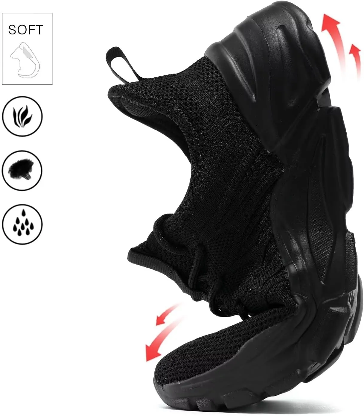 Womens Running Shoes Slip-on Walking Tennis Sneakers Lightweight Breathable Casual Soft Sole Mesh Workout Sports Shoes
