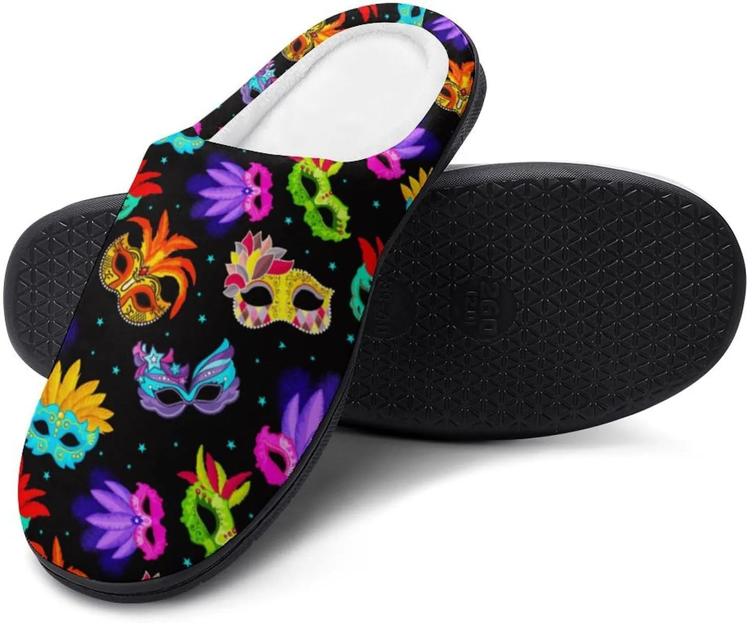 Womens Slippers Soft Bedroom Slip-On Shoes Ladies Halloween Cute Ghosts Slippers Cotton House Slippers Indoor Outdoor
